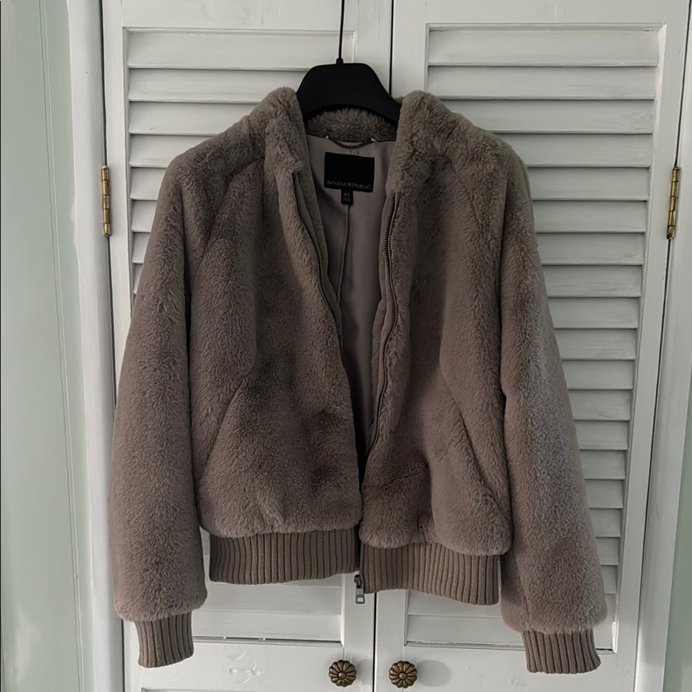 Banana Republic Brown Teddy Jackets